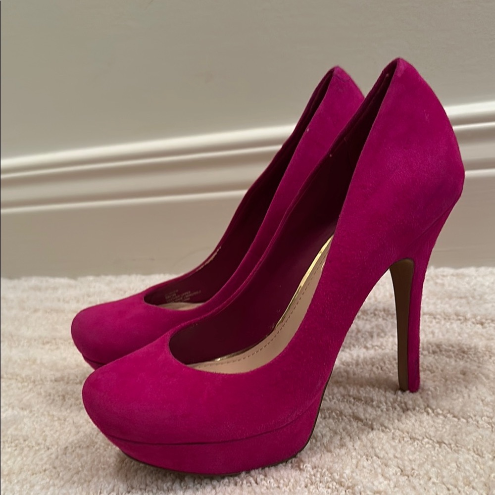 Jessica Simpson Pink Platform Heels